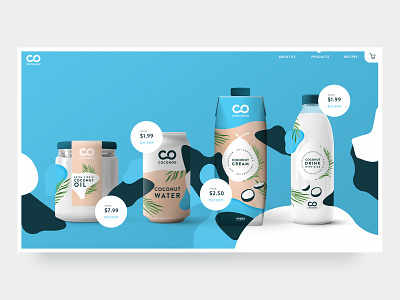 Coconox products page branding clean design flat logo simple ui web webdesign website