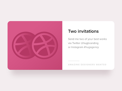 Invitations for 2 amazing designers!