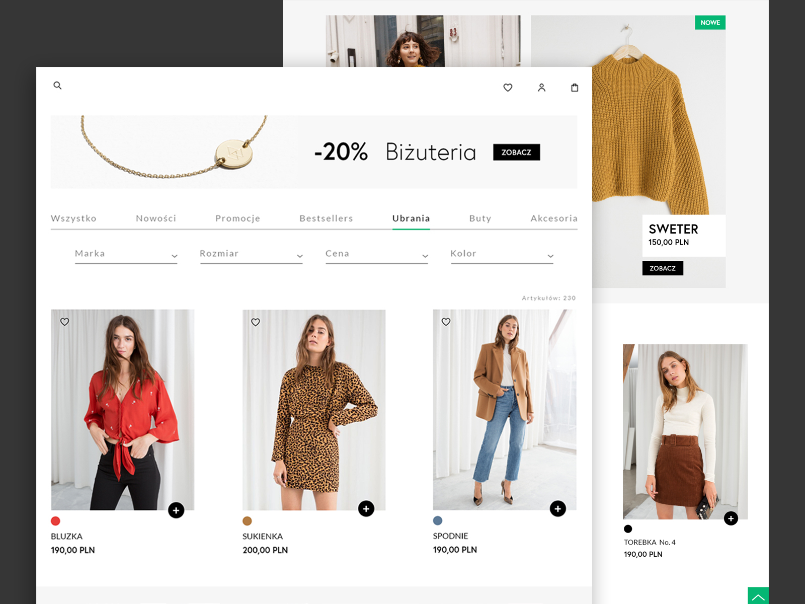 & other stories - online store part 3 by Kasia Pilaszek on Dribbble