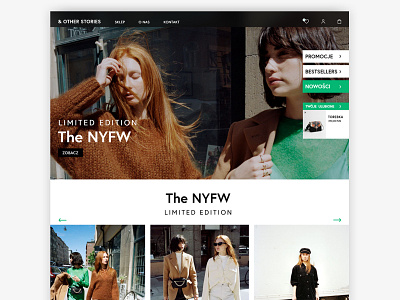 & other stories - online store part 1 clothes shop desktop fashion redesign shop store ui ux web
