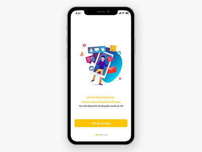 Intro Screen app ui