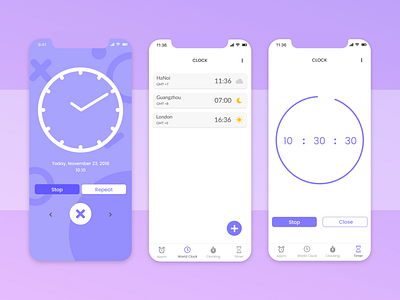 Day 15 - Clock App app ui ux