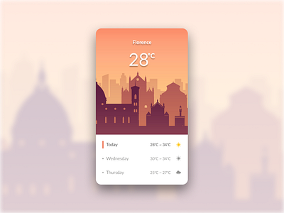Day 30 - Weather screenshot app city illustration ui ux weather