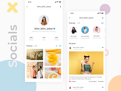 Day 33 - Social App app social ui ux