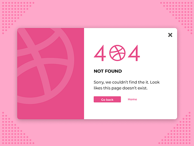 Day 38 - 404 Page 404 error page dribbble dribbble ball illustration ui ux