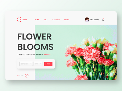 FLOWER SELLING WEB adobexd branding design photoshop shopping ui uiux ux web webdesign website