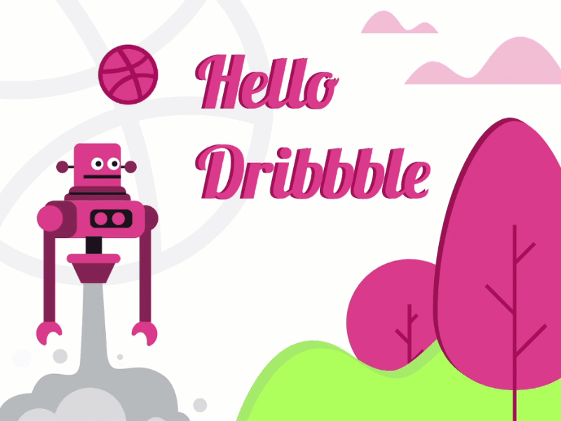 "Hello Dribbble" thanks for invite, but who invited me? hello dribbble late hello dribbble