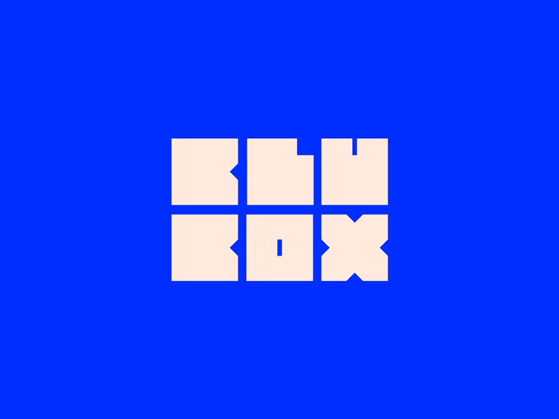 BluBox 1/7 animated animation branding design graphics illustration lettering logo type typography vector