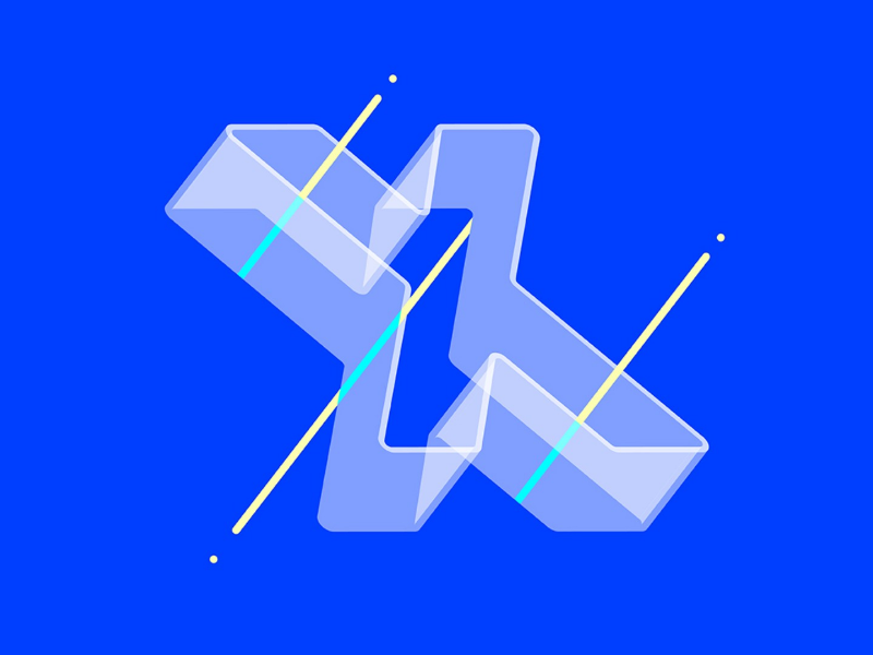 X is for X-Ray brand brand mark vector ux ui typography type minimal logo lettering illustration identity icon graphics flat digital design branding app