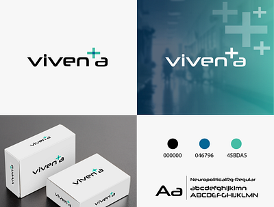 viventa logo presentation branding graphic design icon illustration illustrator logo logodesign typography vector