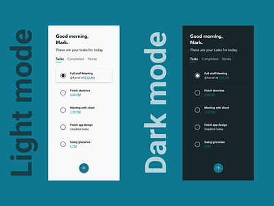 Note App - App Design Concept