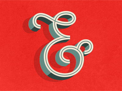 Curly Ampersand ampersand curly cute glyph illustrator lettering monoline stroke texture vector