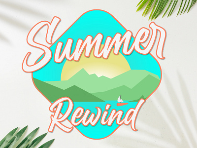 Summer Rewind creative dribbbleweeklywarmup gradient graphic design icon logo seascape
