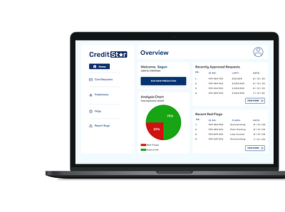 Credit Star: Credit Card Default Prediction Web App credit card credit default ux design finanical ux design web app