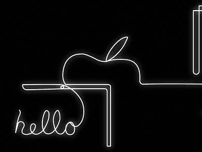 Apple Line Drawing by Slangbusters aftereffects apple brand creative design illustration imac iphone linedrawing mac macpro motion motiongraphics sketch slangbusters ui