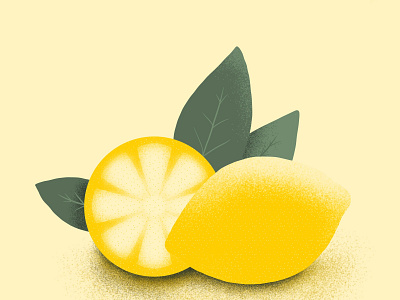 Lemon illustration procreate