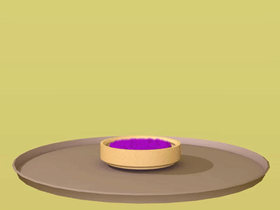 Playing with Fluids #1 3d animation blob cgi first fluids goo playing purple realflow test with