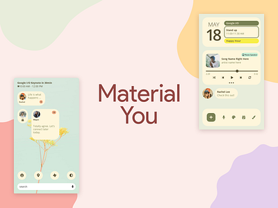 Google Material You in Uizard app design design app design system designs google material material ui material you minimal mobile mobile app pastel ui uiux uizard ux you