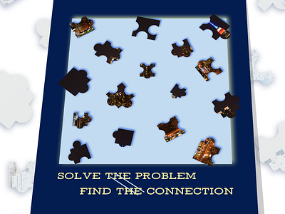 Puzzle daily poster design challenge photoshop problem puzzle uxdesign