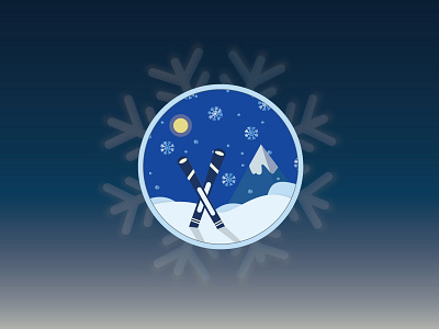 Time to ski in the snow! illustrator season warmup weekly winter