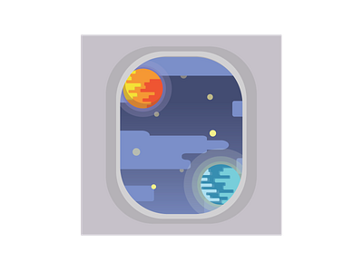 Space View illustration illustrator spaceflight