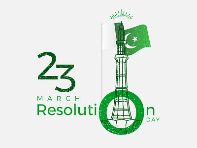 23rd March, Resolution Day 23 clean creative day design illustration march pakistan resolution vector