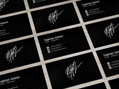 Business card for composer, songwriter, singer