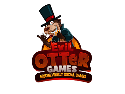 Evil Otter Games affinity illustration logo logodesign mascot mascot logo