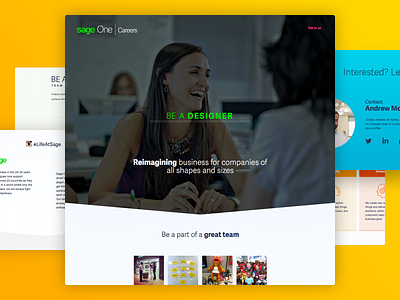 Careers page careers careers page jobs landing page recruitment single page web page design