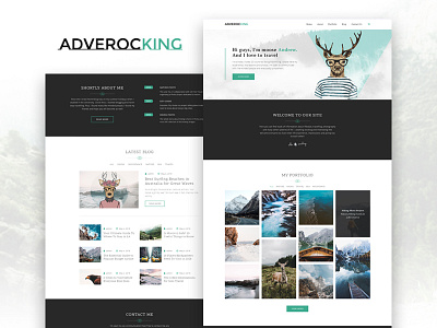 Adverocking — Personal Lifestyle Elementor Template