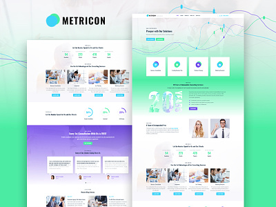 Metricon — Corporate Business Elementor Template business consulting corporate demo skin web design website wordpress
