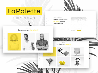 La Palette — Creative Minimal Elementor Template