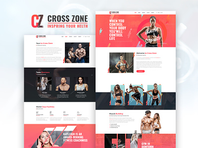Cross Zone — Crossfit Studio Elementor Template crossfit studio demo fitness gym services skin sports web design website wordpress