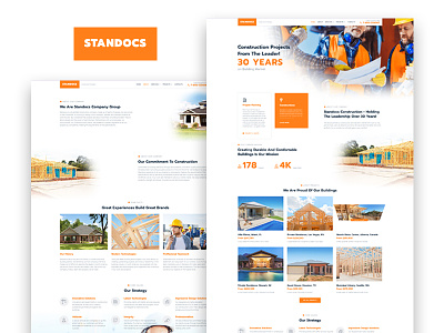 Standocs — Construction Company Elementor Template construction business construction company demo skin web design website wordpress