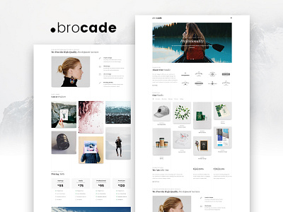 Brocade — Minimal Design Studio Elementor Template