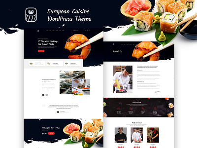 Grande Cuis — Restaurant Elementor Template business cafe demo food menu restaurant skin web design website wordpress