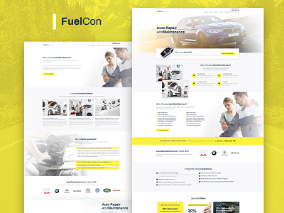 FuelCon — Car Repair Elementor Template