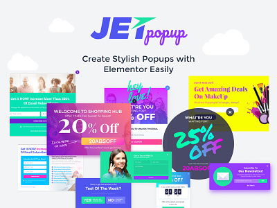 JetPopup plugin for Elementor addon elementor notifications plugin popup web design web development website wordpress