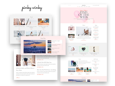 Pinky Winky — Women Blog Elementor Template elementor fashion recipes skin ui ux web design web development website women blog wordpress