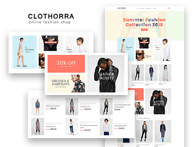 Clothorra — Fashion Shop Elementor Template clothes ecommerce shop elementor fashion store jewelry skin template uiux web design web development website wordpress