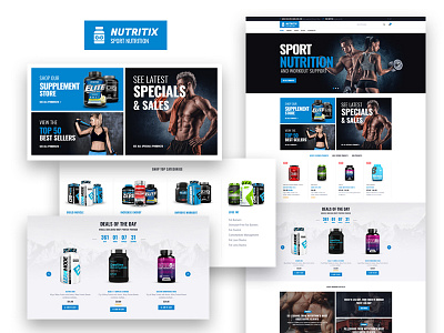 Nutritix — Sports Nutrition Shop Elementor Template