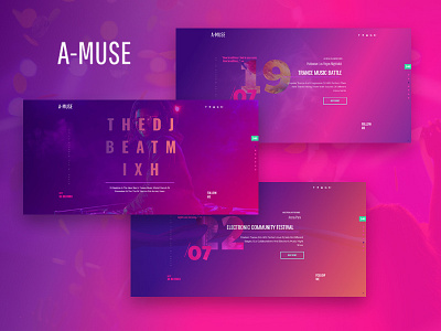 A-Muse — DJ Personal Page Elementor Template