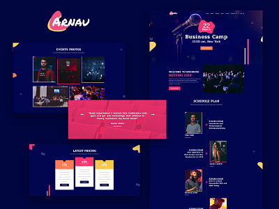 Arnau – Business Events Elementor Template