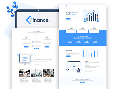 Finance – Business Elementor Template business demo design elementor plugin services skin template web design web development website wordpress