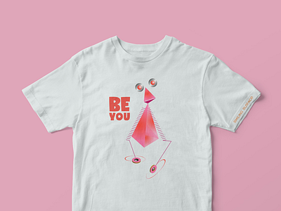 BeYou character design graphic design ideation logo creation persona robot t shirt design t shirt illustration t shirts