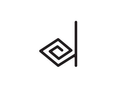 01 Dimention d letterd logo logo design maze