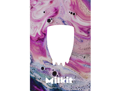 Milkit Advert- Flavour mash-up advertising graphic design icon logo design milk packaging wordmark