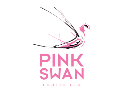 Pink Swan logo/packaging brand brand design art graphic design brand logo logo creation logo designer tea packaging