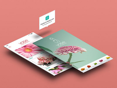 Vase’s landing page. brand branding business design flower flower shop landing page minimalist prototyping ui ux