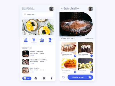 Cake's App UI